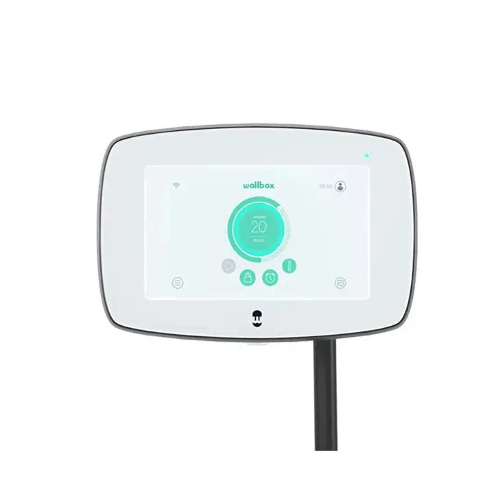 borne de recharge intelligente wallbox commander 2 7,4/22kw câble attache 5m wallbox