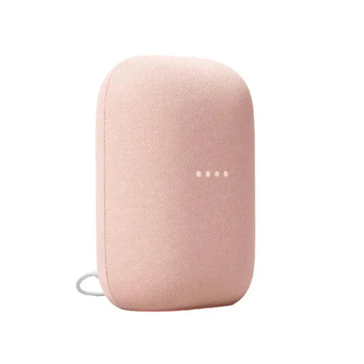 enceinte connectee assistant vocal google nest audio charcoal google rose