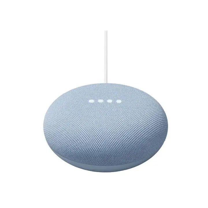 enceinte connectee assistant vocal google nest mini 2eme generation charcoal google bleu