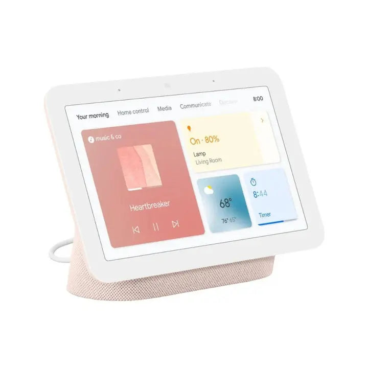 enceinte connectee google nest hub 2eme generation assistant vocal moniteur ecran tactile charcoal google