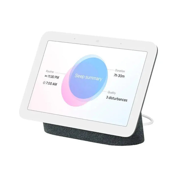 enceinte connectee google nest hub 2eme generation assistant vocal moniteur ecran tactile charcoal google