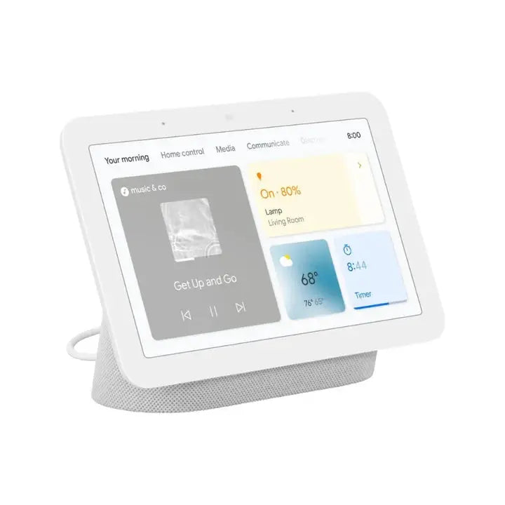 enceinte connectee google nest hub 2eme generation assistant vocal moniteur ecran tactile charcoal google