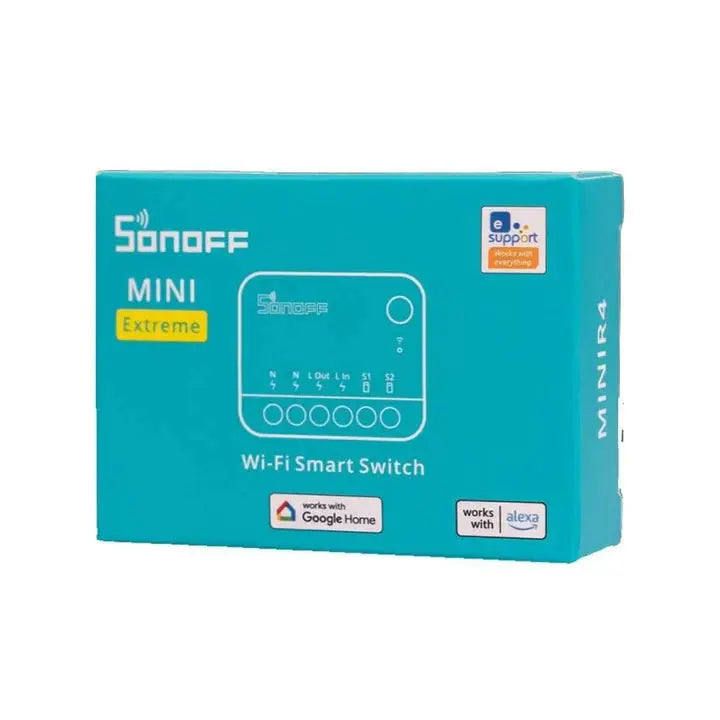 interrupteur commutateur controleur intelligent de lumiere connectee sonoff minir4 extreme compatible avec alexa google home et siri sonoff maroc