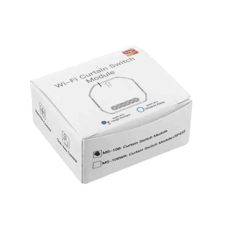 interrupteur commutateur controleur module intelligent de rideau connectee wifi rf moeshouse ms 108 compatible avec tuya smart app alexa google home et siri