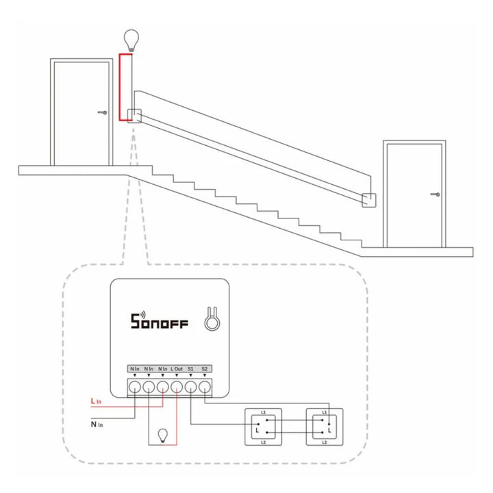 Relais intelligent lumière Sonoff DIY MINI R2 Wifi Sonoff