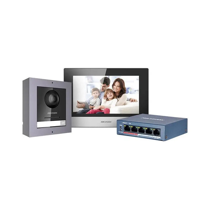 kit vidéophone sans fil Hikvision DS-KIS602-(B)